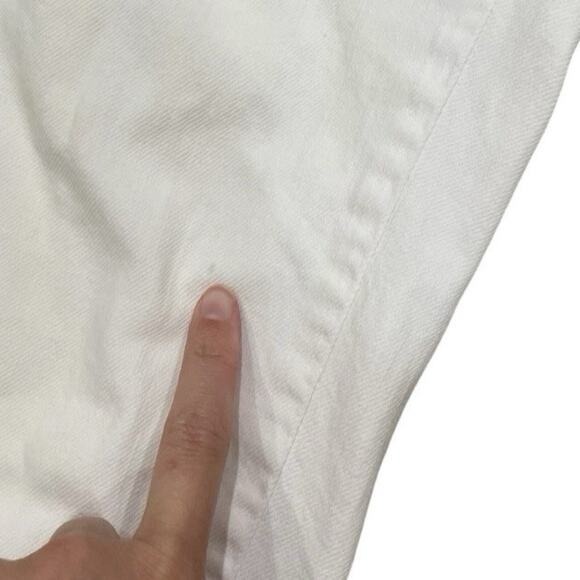 CHICO'S Platinum Denim White Capri Jeans 0 US 4, Coastal Casual Nautical Preppy - Picture 9 of 10